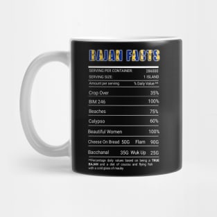 Bajan Nutrition Facts Funny Barbados Barbadian Pride Mug